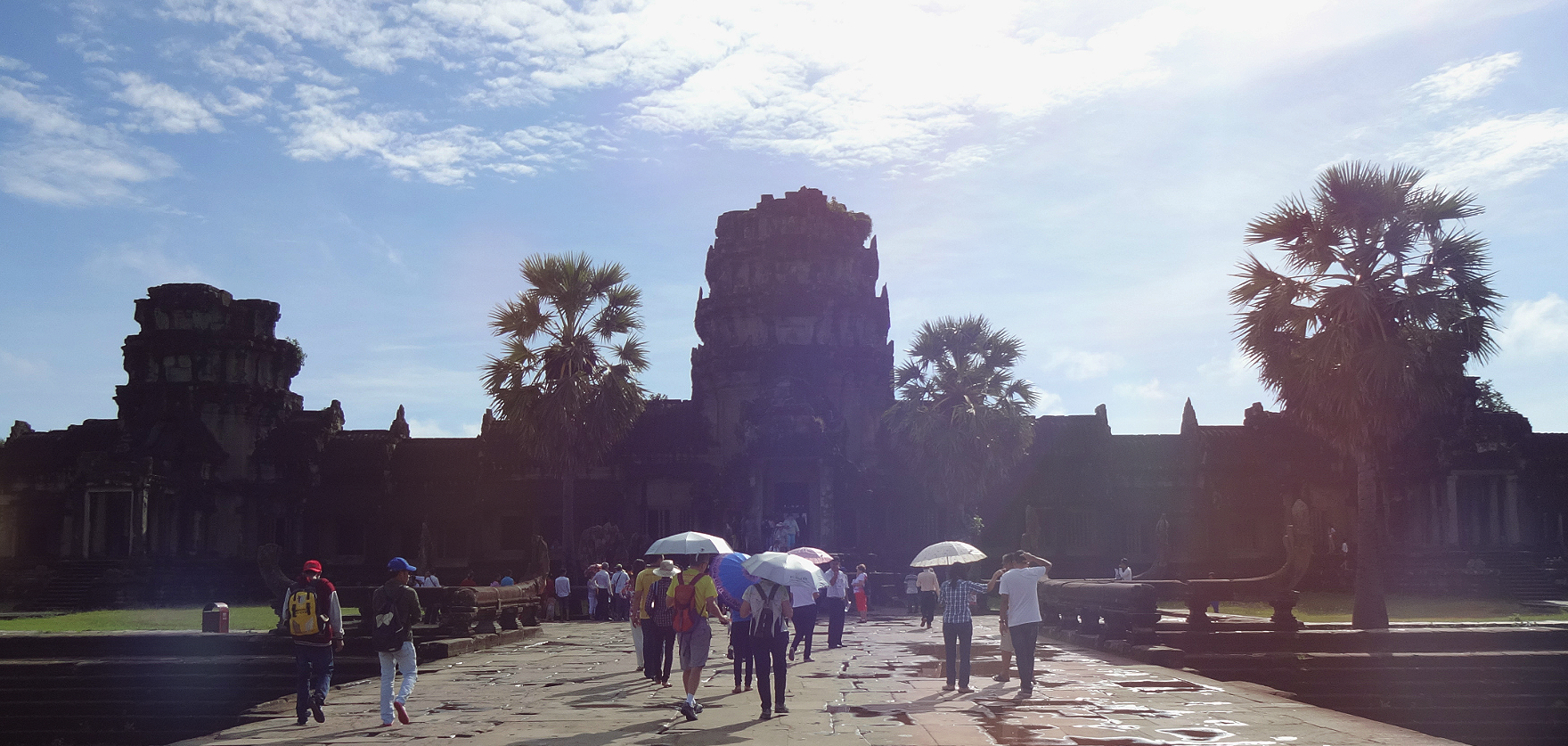 The grand entrance to Angkor Wat