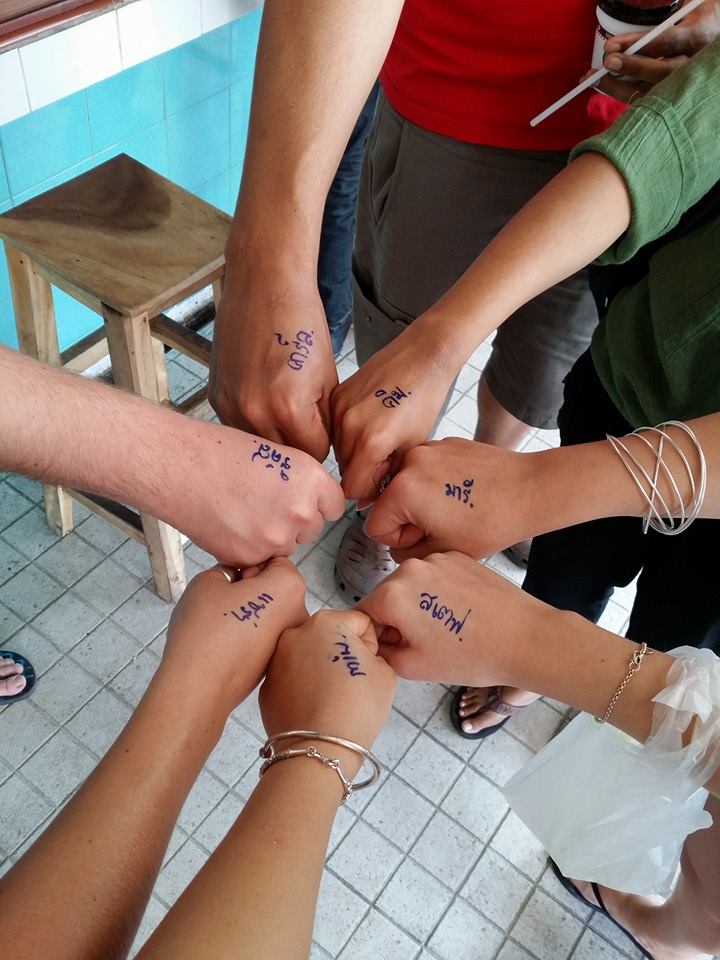 All our names written in Thai! 